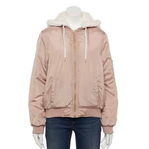 Hurley Coats | NWT Hurley BABO trim bomber jacket in Stone Mauve size XL